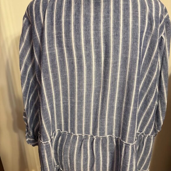 CLUB Z COLLECTION Gray/White (100% Cotton) top - 3x - Picture 9 of 13